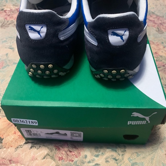 Vintage Puma Easy Rider lll Runing Shoes - blue , white fabric - Picture 4 of 6